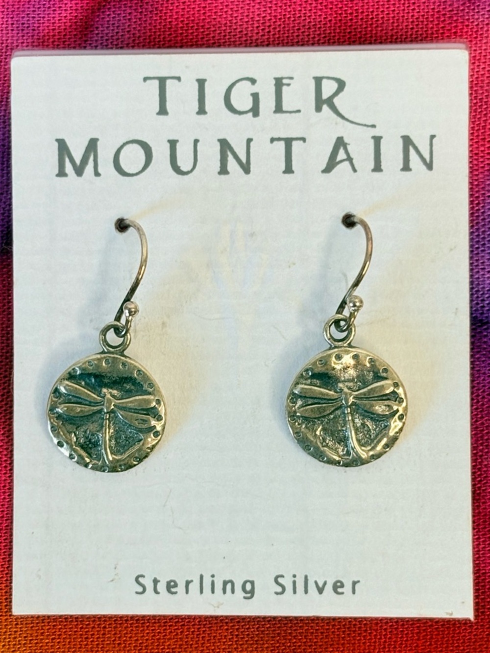 Tiger Mountain Sterling Silver Dragonfly earrings